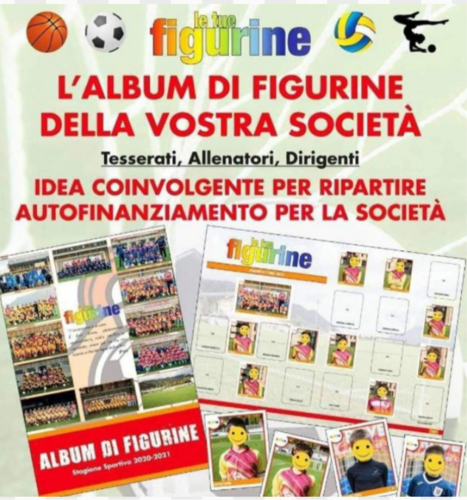 Un album FiguFoto aperto su una pagina dedicata a una squadra